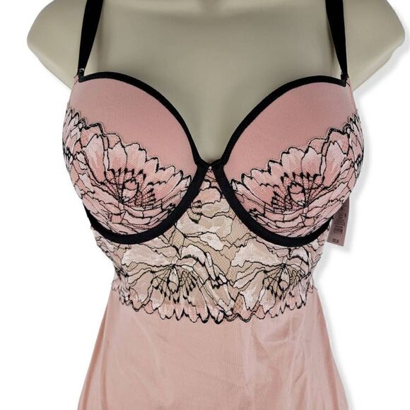 Auden Pink  Lace  Teddy Medium - Picture 3 of 4